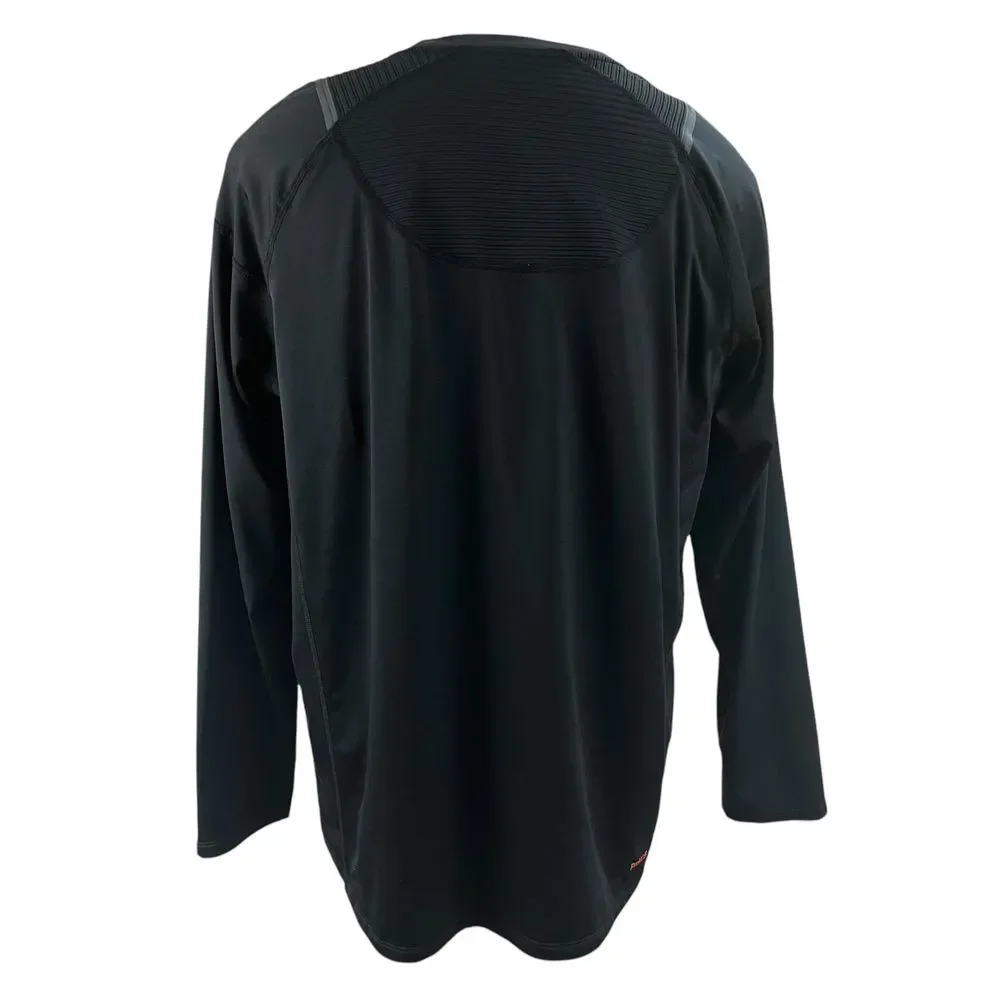 Spyder Active Black Pro Web Long Sleeve Crew Neck Shirt‎ Mens Size XXL